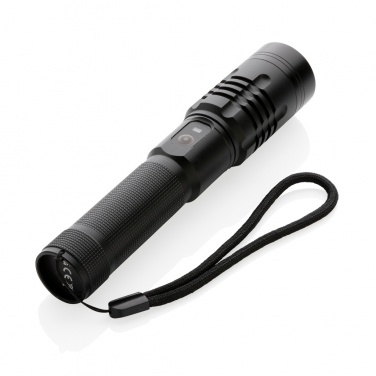 Lampe torche Gear X rechargeable par USB — vue de détail, noir (3)