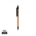 Stylo Write en paille de blé et liège, noir