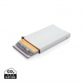 Porte-cartes RFID Standard en aluminium, argenté