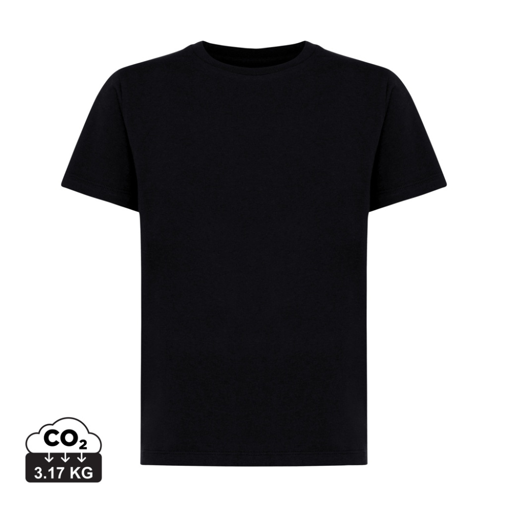 Tee-shirt léger Iqoniq Koli pour enfant en coton recyclé — noir — 3-4 — image du produit