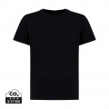 Tee-shirt léger Iqoniq Koli pour enfant en coton recyclé, noir