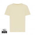 Tee-shirt léger Iqoniq Koli pour enfant en coton recyclé, jaune crème