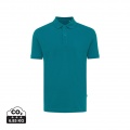 Polo piqué Iqoniq Yosemite en coton recyclé, vert-de-gris