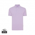 Polo piqué Iqoniq Yosemite en coton recyclé, lavande