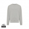 Sweat décontracté à col rond Iqoniq Kruger en coton recyclé, gris chiné