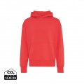 Sweat à capuche décontracté Iqoniq Yoho en coton recyclé, rouge gourmand