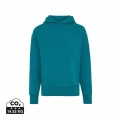 Sweat à capuche décontracté Iqoniq Yoho en coton recyclé, vert-de-gris