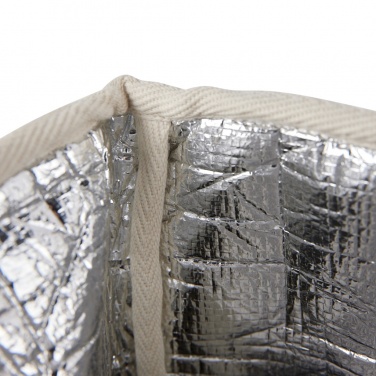 Panier isotherme VINGA Volonne AWARE™ en toile recyclée — blanc cassé — vue de détail 6