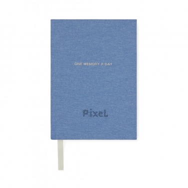Journal VINGA One memory a day en papier recyclé GRS — vue de détail 5, bleu