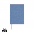 Journal VINGA One memory a day en papier recyclé GRS, bleu