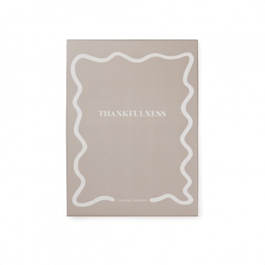 Journal VINGA Thankfulness en papier recyclé GRS — image du produit, beige