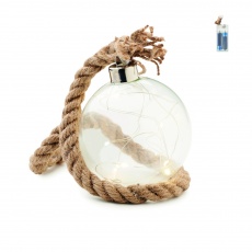 Boule de Noël en verre à LED
