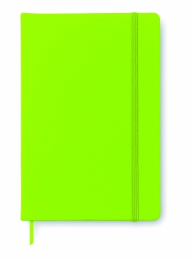 Carnet A6, 96 feuilles lignées — vert citron — variante de couleur