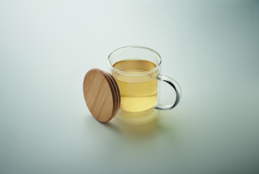 Mug en verre borosilicate à double paroi — transparent — vue de détail 5