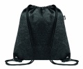 Sac à cordons en feutre RPET — gris pierre