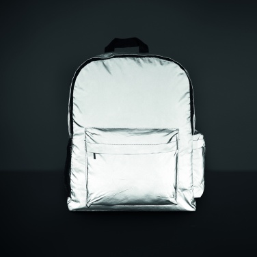 Sac à dos hautement réfléchissant 190T — vue de détail 7, argenté mat