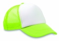 Casquette trucker à 5 panneaux, vert fluo
