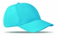 Casquette de baseball à 6 panneaux, turquoise