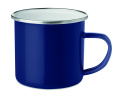 Mug métallique émaillé, bleu