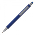 Stylo à bille en métal au toucher doux avec stylet SALT LAKE CITY, bleu