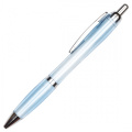 Stylo à bille transparent ALKEN, bleu clair