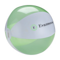 Ballon de plage Ø 30 cm, blanc / vert citron