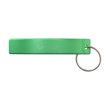 Porte-clés décapsuleur Alu Opener en aluminium recyclé GRS — vert (4)
