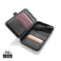 Étui de voyage Swiss Peak en matière recyclée RCS avec chargeur 3-en-1, noir