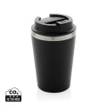 Gobelet Java à double paroi en matière recyclée RCS 350 ml, noir
