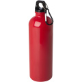 Gourde Oregon de 750 ml en acier inoxydable à simple paroi certifié RCS avec mousqueton, rouge