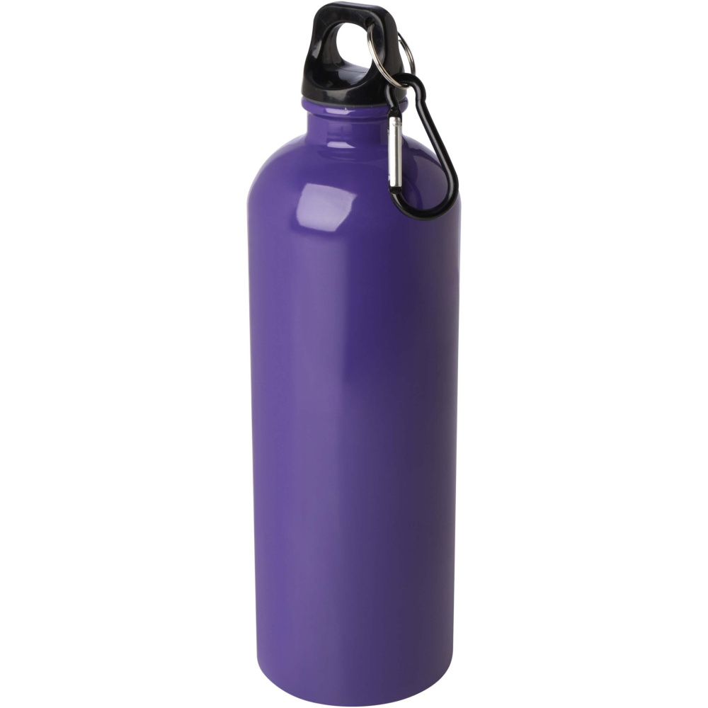 Gourde Oregon de 750 ml en acier inoxydable à simple paroi certifié RCS avec mousqueton — violet — variante de couleur