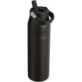 Gourde Stanley IceFlow™ 2.0 de 1,06 litre avec paille rabattable, noir uni