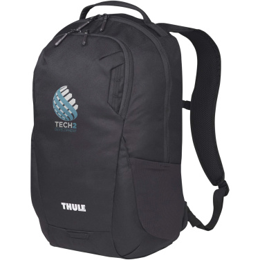 Sac à dos Thule Lumion pour ordinateur portable de 16 pouces en matières recyclées avec logo — vue de détail 4, noir uni