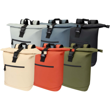 Sac à dos à fermeture enroulable extensible Resi Plus 15 pouces en matières recyclées GRS, 18 L — beige avoine — vue de détail 7