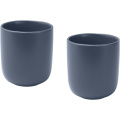 Tasses Male en céramique 200 ml, lot de 2, bleu Hale