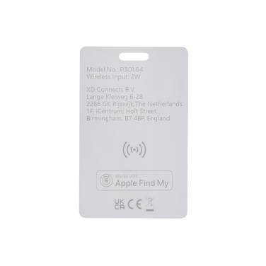 Carte de localisation ultrafine rechargeable Findit Dual en plastique recyclé RCS — vue de détail 4, blanc