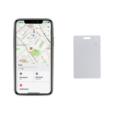 Carte de localisation ultrafine rechargeable Findit Dual en plastique recyclé RCS — vue de détail 6, blanc