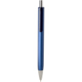 Stylo à bille Feld en matières recyclées RCS à finition métallique, encre noire, bleu marine