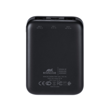 Batterie externe VA2006 5000 mAh RIVACASE — vue de détail 5, noir