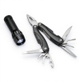 Colorado II – ensemble lampe torche et grand outil multifonction Colorado, noir