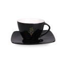 Tasse Luna Set 180 ml blanche, noir / blanc