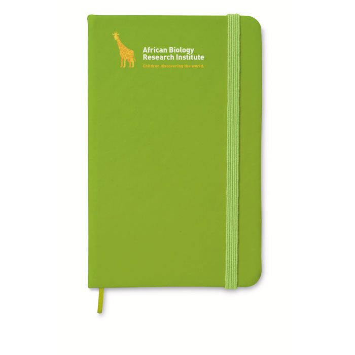 Carnet A5, 96 feuilles lignées — vert citron — image du produit