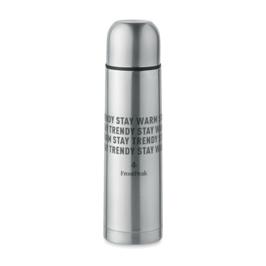 Bouteille à double paroi de 500 ml — argenté mat — image du produit (3)