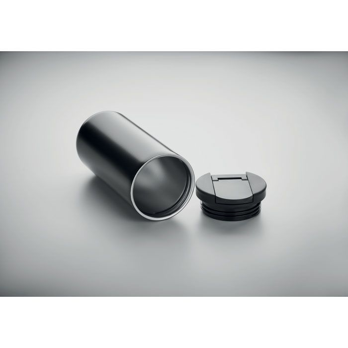 Bouteille à double paroi de 330 ml — noir — image du produit (1)