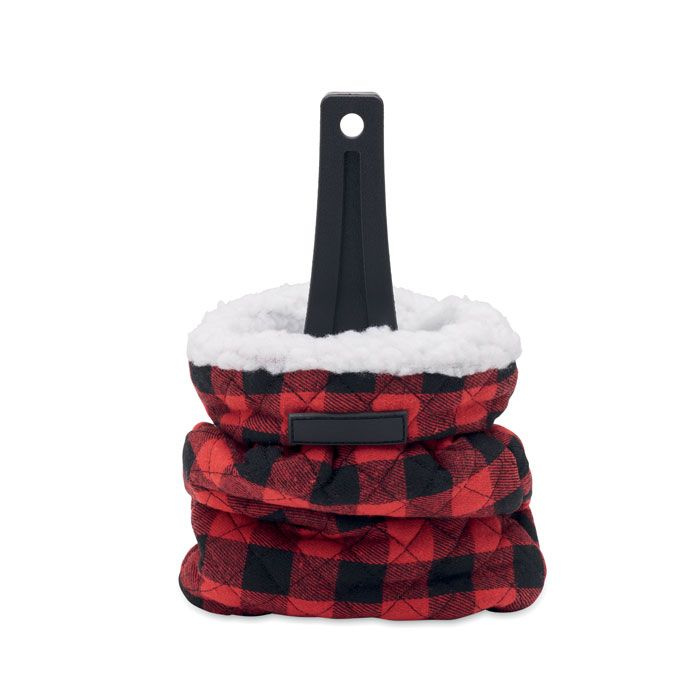 Gant grattoir à glace matelassé — rouge — image du produit (1)