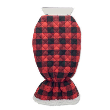 Gant grattoir à glace matelassé — rouge — image du produit (2)