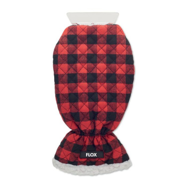 Gant grattoir à glace matelassé — rouge — image du produit (3)