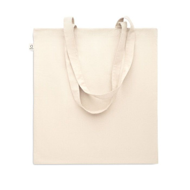 Sac de courses en coton recyclé — beige — image du produit (3)