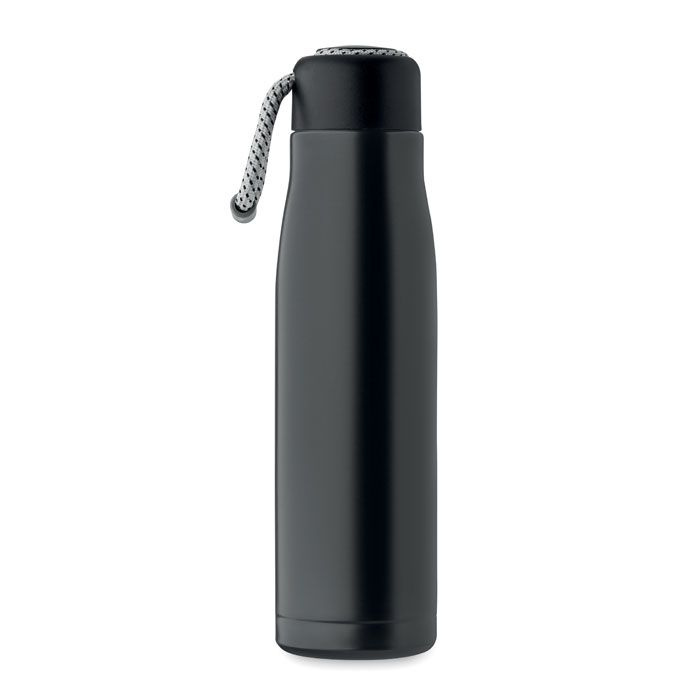 Bouteille isotherme à double paroi CORDLE 500 ml — noir — image du produit (1)