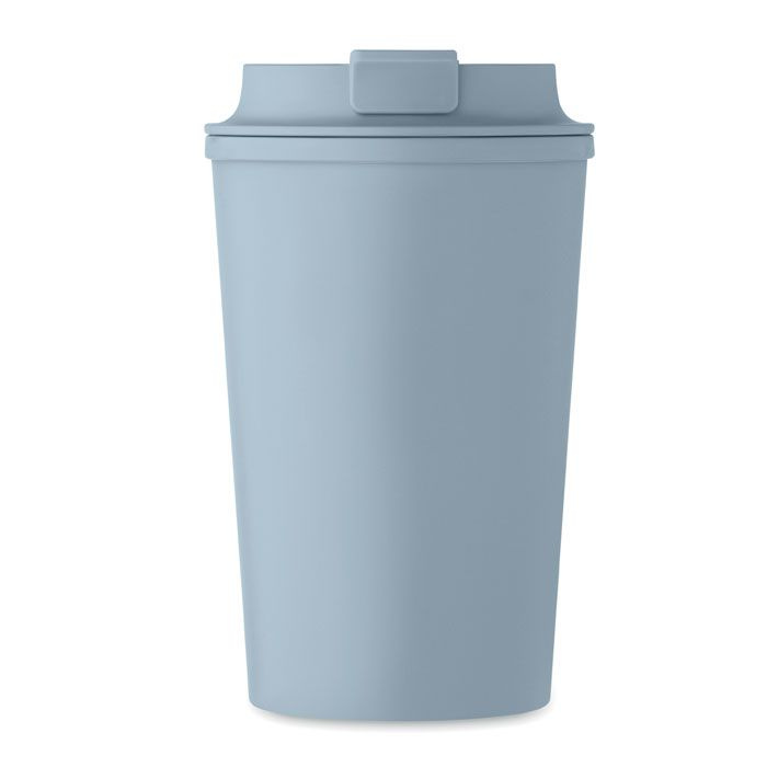 Gobelet à double paroi en PLA de 350 ml — bleu pétrole — image du produit (1)